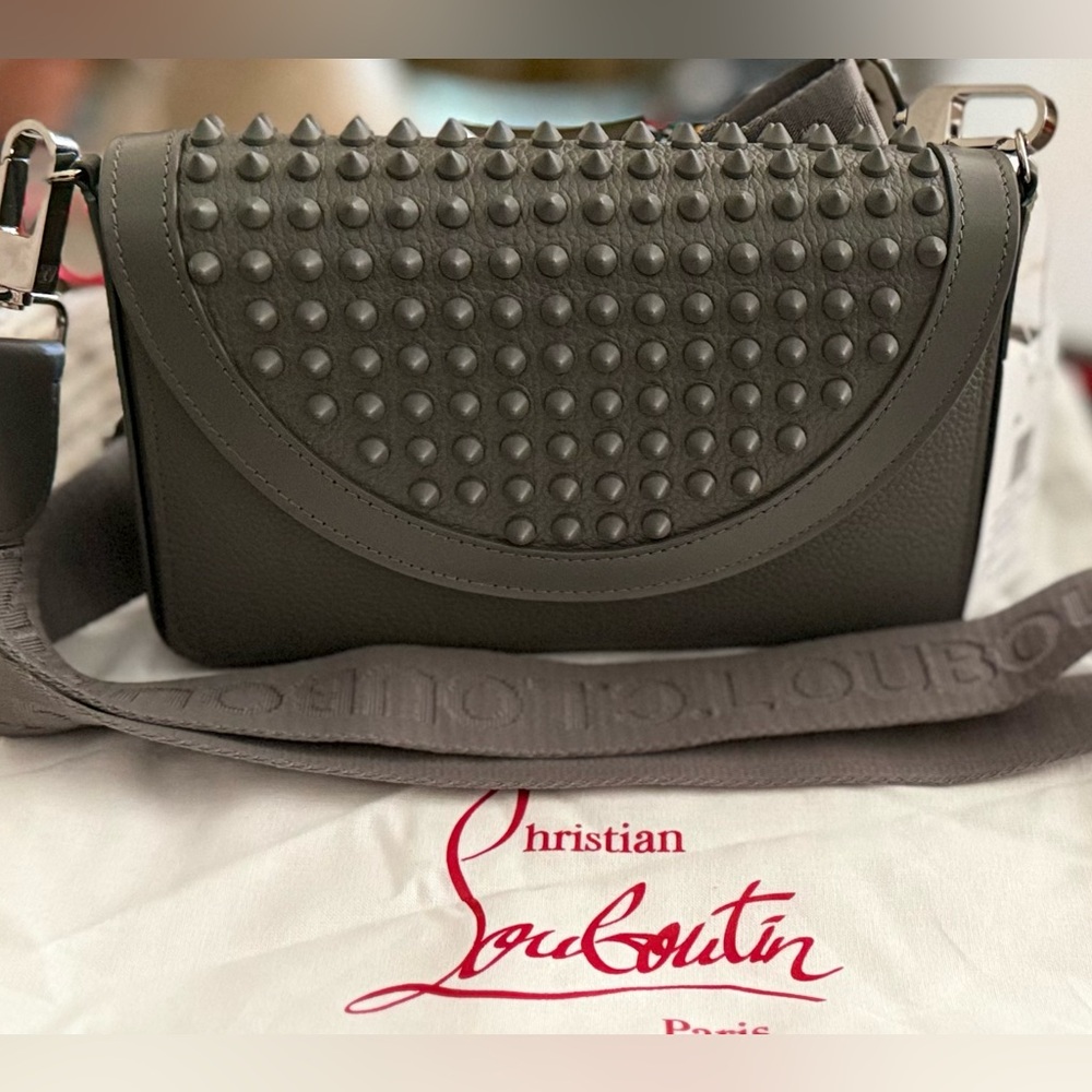 Christian Louboutin Funky Empire Leather Wallet on Strap NWT